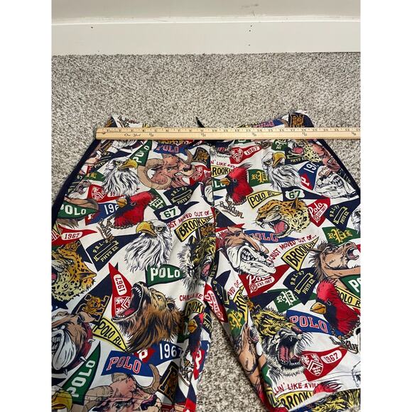 Polo Ralph Lauren Shorts Men's XLT Mascot Pennant Collegiate University Rare - Picture 8 of 13